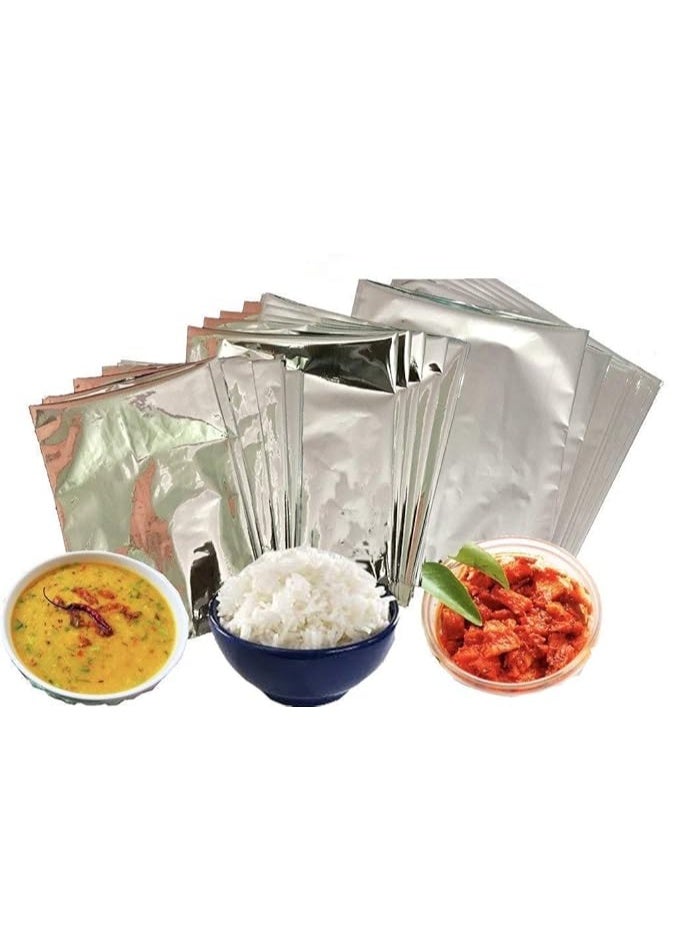 NAVNATH ENTERPRESS أكياس رقائق الألمنيوم الفضية عبوة من 100 - Image 3